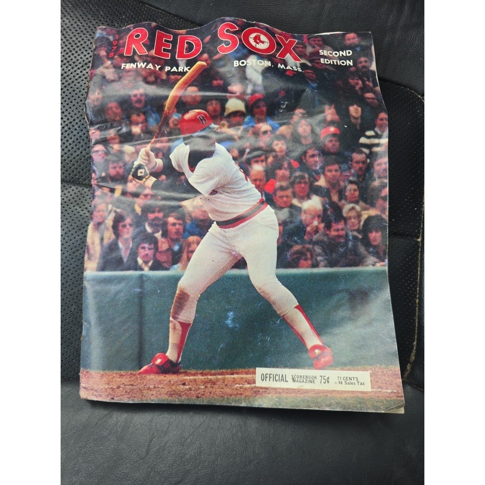 Vintage 1978 Boston Red Sox Official Scorebook Magazine Fenway Park 2nd Edition